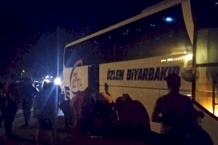 Diyarbakır yolcu otobüsüne Antalya'da taşlı saldırı