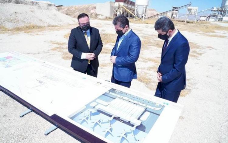 Mesrur Barzani, Uluslararası Duhok Havalimanı projesini inceledi