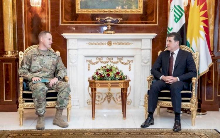 Neçirvan Barzani, General Kees Philips ve beraberindeki ABD’li askeri heyeti kabul etti