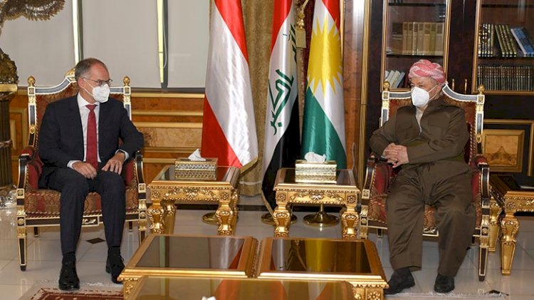 Mesud Barzani ile Avusturya Büyükelçisi Şengal’in durumunu görüştü
