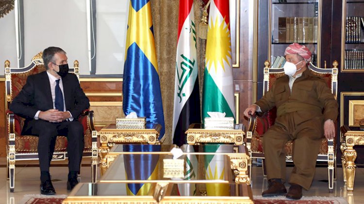 Mesud Barzani: 'İsveç her zaman Kürdistan halkının yanında oldu'
