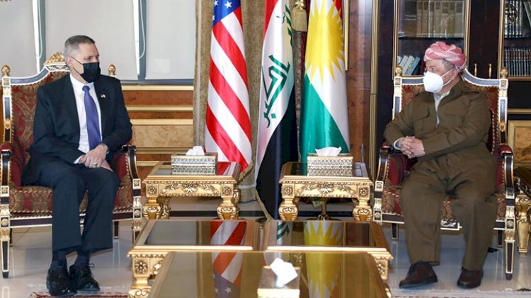 Mesud Barzani  ile ABD Büyükelçisi Irak ve Suriye’yi görüştü