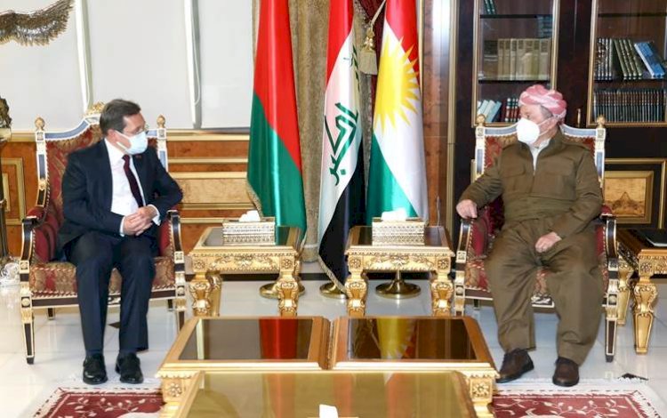 Mesud Barzani Belarus Büyükelçisi ile Kürt göçmenleri konuştu