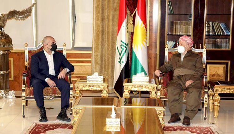 Mesud Barzani KYB Eş Başkanı Bafıl Talabani’yi kabul etti