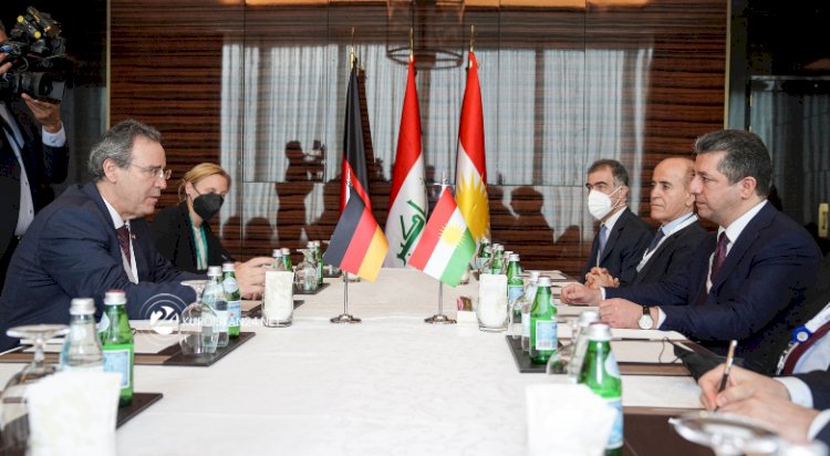 Mesrur Barzani, Almanya Dışişleri Bakanlığı Müsteşarı’yla bir araya geldi