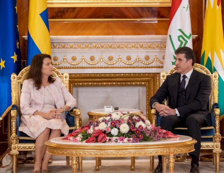Neçirvan Barzani İsveç Dışişleri Bakanı Ann Linde ile bir araya geldi