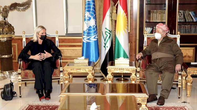 Mesud Barzani, BM’nin Irak Özel Temsilcisi Plasschaert ile bir araya geldi