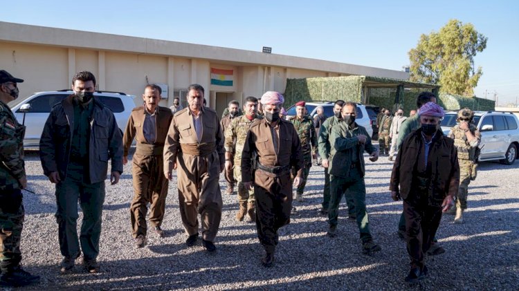 Mesrur Barzani'den Mahmur'da Peşmerge Güçleri'ne ziyaret