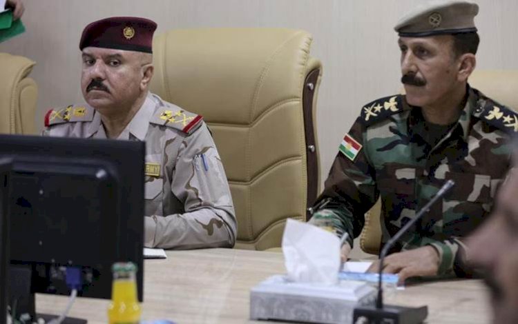 Peşmerge ve Iraklı ordusundan Mahmur’da güvenlik toplantısı