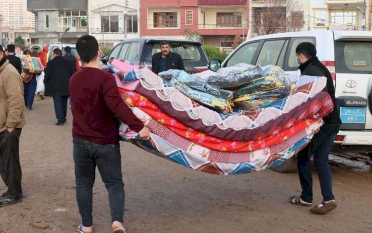 Barzani Yardım Vakfı selden etkilenen 3 bin aileye yardım paketi dağıttı