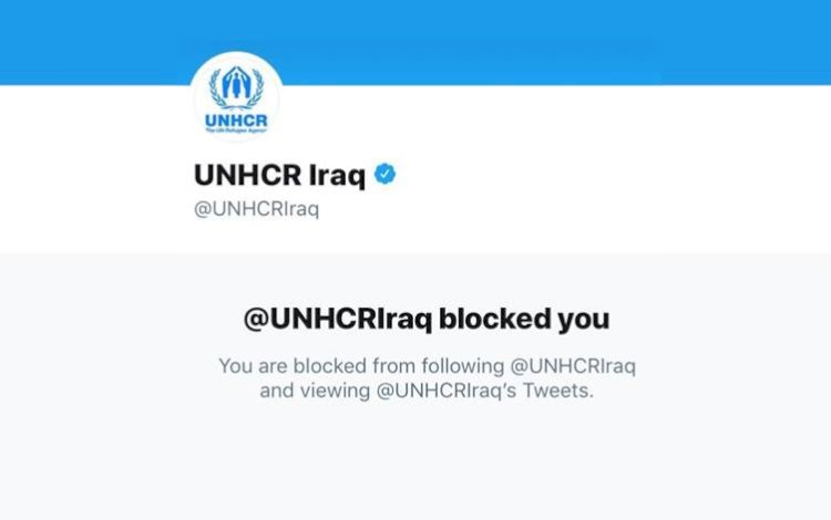 'UNHCR Iraq', Mahmur Kampı’nın Twitter hesabını engelledi