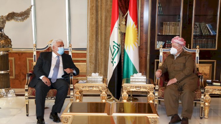 Mesud Barzani, Haşdi Şabi Başkanı ile bir araya geldi