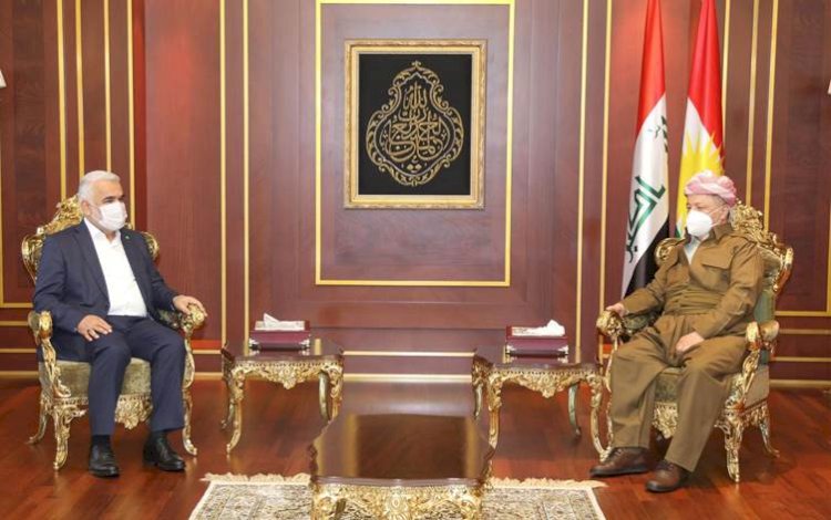 Mesud Barzani, HÜDA PAR lideri Yapıcıoğlu ile görüştü