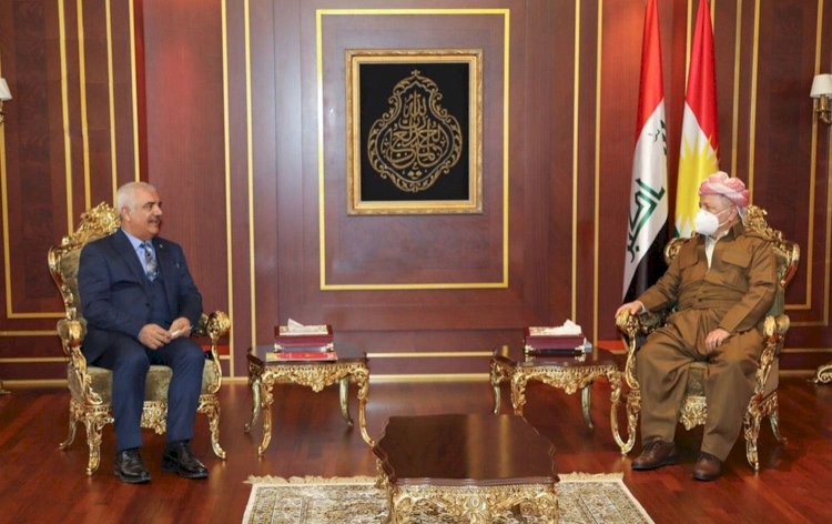 HAK-PAR heyeti Mesud Barzani ile görüştü