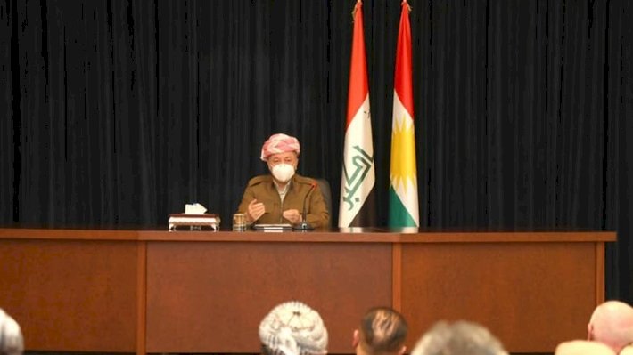 Mesud Barzani ile Irak Parlamentosu'ndaki KDP grubu arasında görüşme
