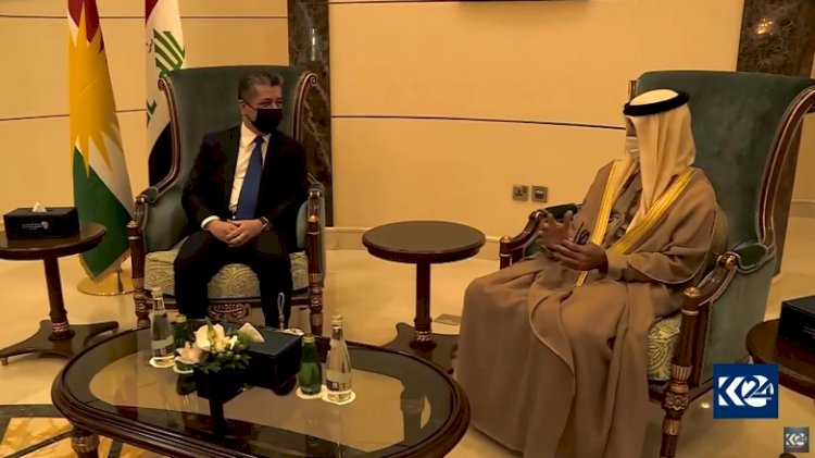 Mesrur Barzani, Abu Dabi Veliaht Prensi Muhammed bin Zayid Al Nahyan'la görüştü
