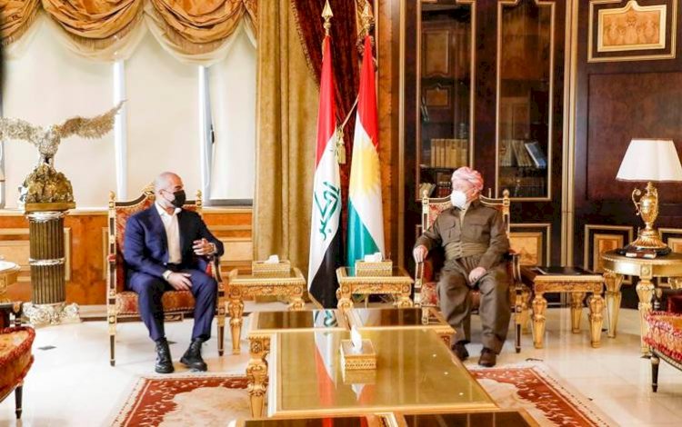Başkan Mesud Barzani Bafil Talabani ile bir araya geldi
