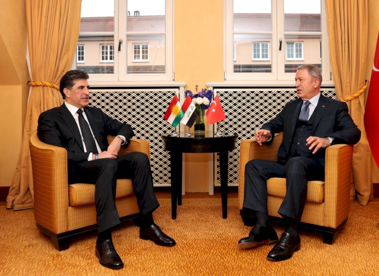 Başkan Neçirvan Barzani, Türkiye Savunma Bakanı Akar ile görüştü