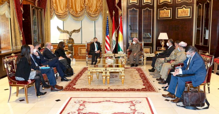Mesud Barzani ile ABD’li heyet bölgesel gelişmeleri görüştü