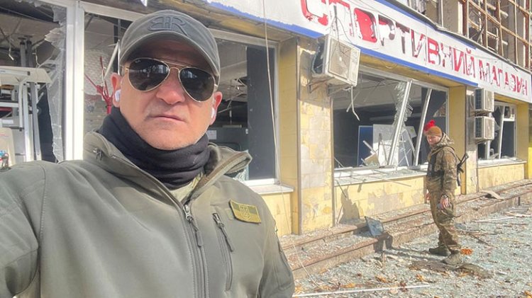 Kürt iş insanı Ukrayna’ya destek için Erbil’den Kiev’e gitti
