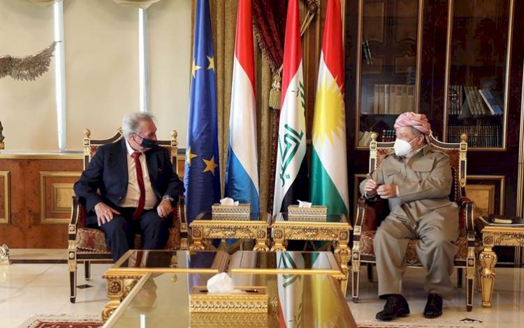 Başkan Mesud Barzani, Lüksemburg Dışişleri Bakanı ile bir araya geldi