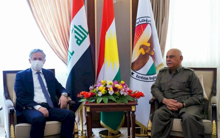 Başkan Yardımcısı Şeyh Mustafa, Erbil Başkonsolosu Karaçay ile görüştü