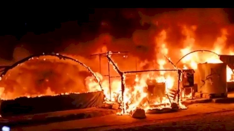 Zaho’da sığınmacı kampında yangın çıktı