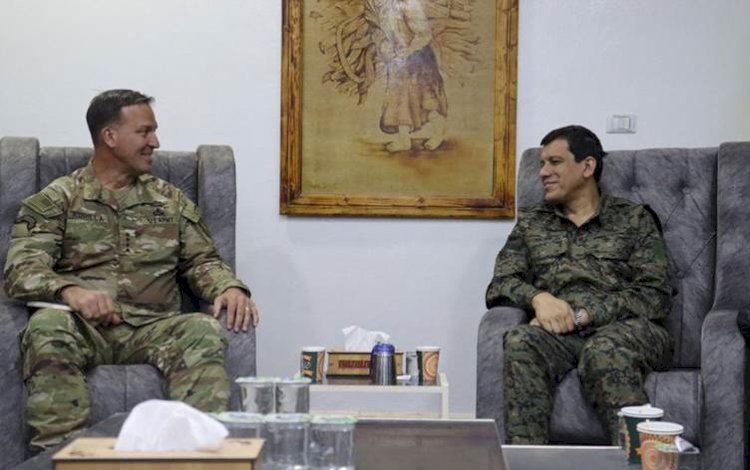 Mazlum Kobani, göreve yeni başlayan CENTCOM Komutanı ile bir araya geldi