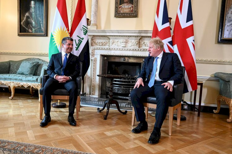 Mesrur Barzani, İngiltere Başbakanı Johnson ile görüştü