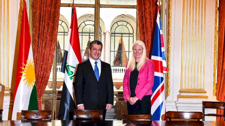 Mesrur Barzani İngiltere Devlet Bakanı ile bir araya geldi