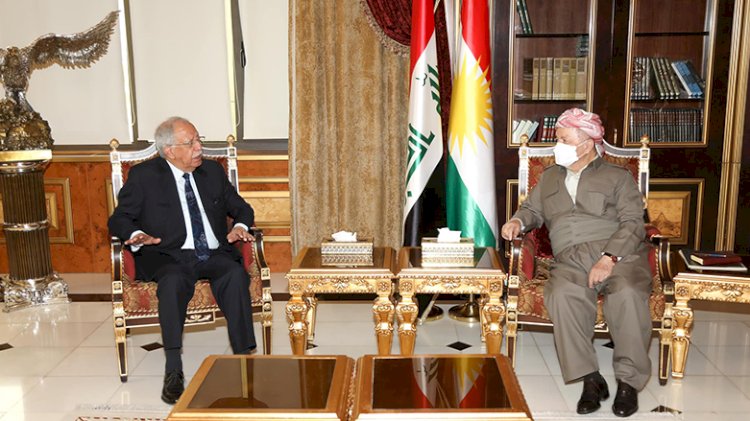Mesud Barzani, MEDA Başkanı ile Irak’taki siyasi krizi görüştü