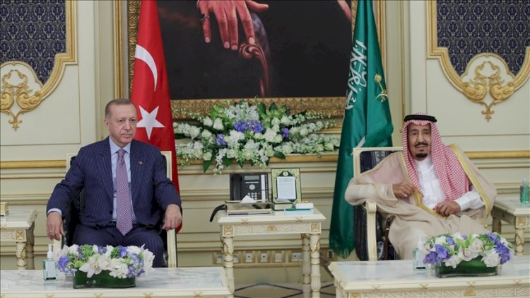 Erdoğan, Suudi Arabistan Kralı Selman ile bir araya geldi