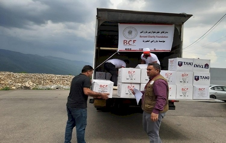 Barzani Yardım Vakfı'ndan, Amedî'de 6 bin aileye yardım