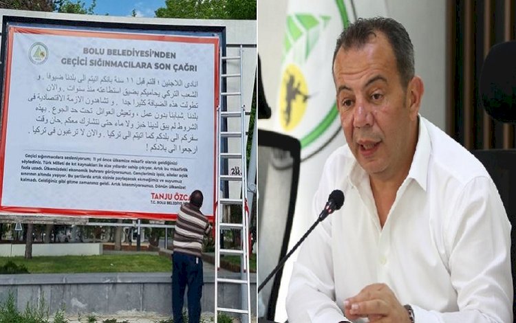 Tanju Özcan Suriyelilere 'Artık istenmiyorsunuz, ülkenize dönün' Arapça ilanlar astırdı