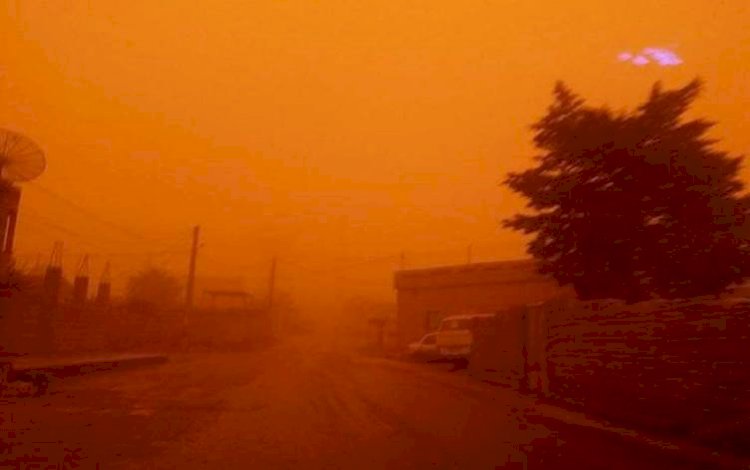 Kürdistan Bölgesi ve Irak toz bulutu altında
