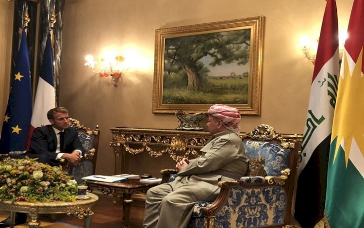Başkan Barzani, Macron ile görüştü!