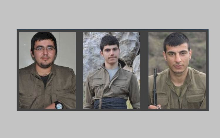 Zap’ta hayatını kaybeden 3 PKK’linin kimliği açıklandı