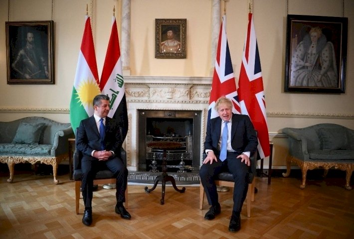 Mesrur Barzani ile Boris Johnson arasında önemli görüşme