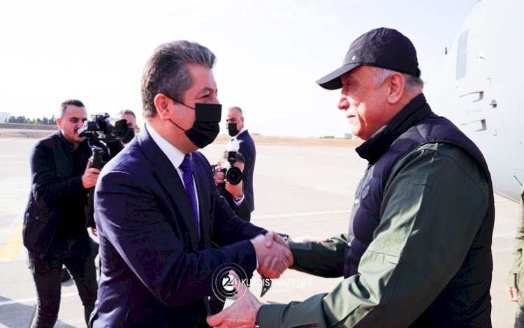 Kazimi, Erbil saldırısı sonrası Başbakan Mesrur Barzani'yi aradı