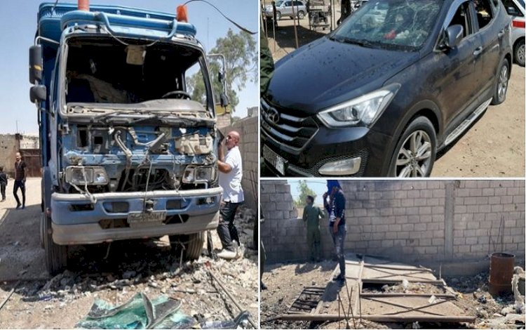 Kamışlo’da İHA ile saldırı: Araçlar hedef alındı, bir kişi yaralandı