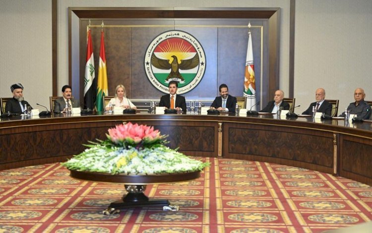 Neçirvan Barzani siyasi taraflarla seçim yasası ve kotasını ele aldı