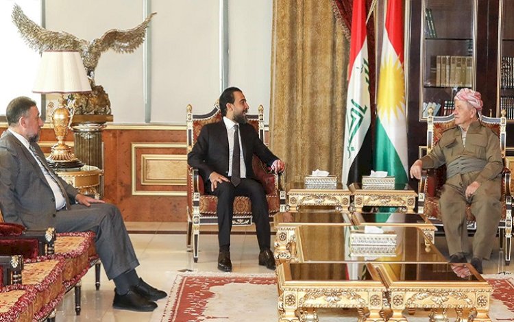 Başkan Barzani ile Egemenlik Koalisyonu heyeti arasında görüşme