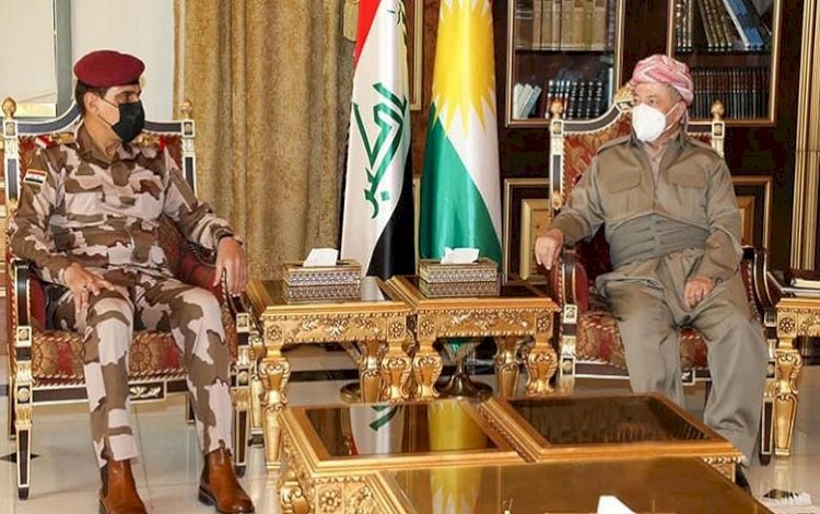 Başkan Barzani üst düzey Irak askeri heyetini kabul etti