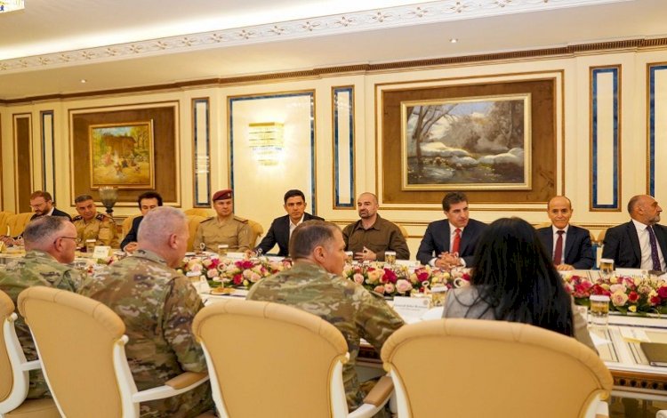 Neçirvan Barzani ve Bafil Talabani, Koalisyon Komutanı ile bir araya geldi