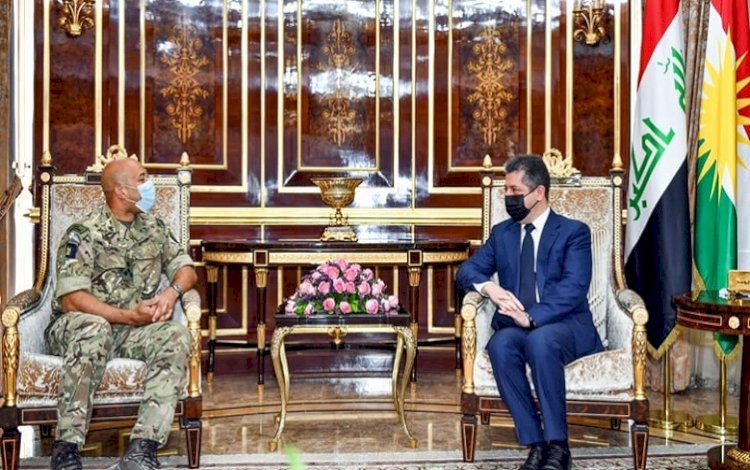 Başbakan Mesrur Barzani, General Karl Harris'i kabul etti