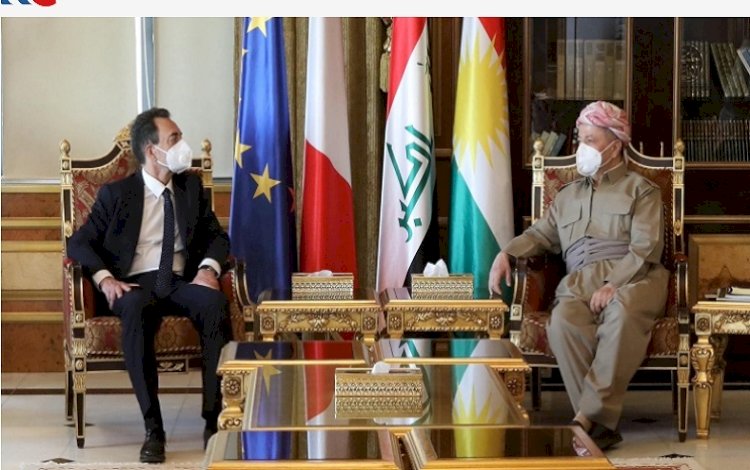Başkan Mesud Barzani Fransa büyükelçisiyle görüştü