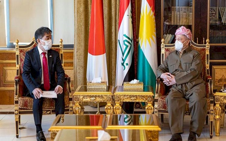 Başkan Barzani, Japonya’nın Bağdat Büyükelçisi kabul etti