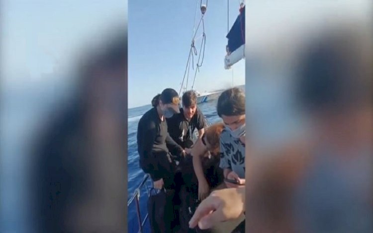 İyon Denizi’nde mahsur kalan Kürt mülteciler kurtarıldı