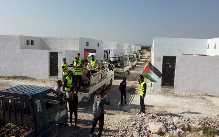 Filistinliler, Türkiye merkezli dernek aracılığıyla Efrin’de konut yaptırdı