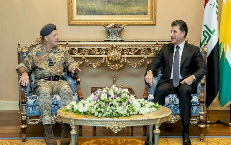 Neçirvan Barzani, İngiliz askeri heyetini kabul etti